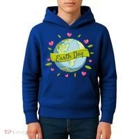 Earth Day Awareness Cute Heart Kids Hoodie thumb 4