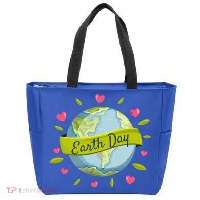 Earth Day Awareness Cute Heart Tote Bag