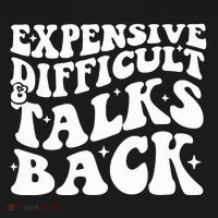 Expensive Difficult And Talks Back Funny Flexfit Unipanel Trucker Cap thumb 2