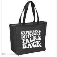 Expensive Difficult And Talks Back Funny Tote Bag thumb 2