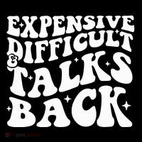 Expensive Difficult And Talks Back Funny Tote Bag thumb 4