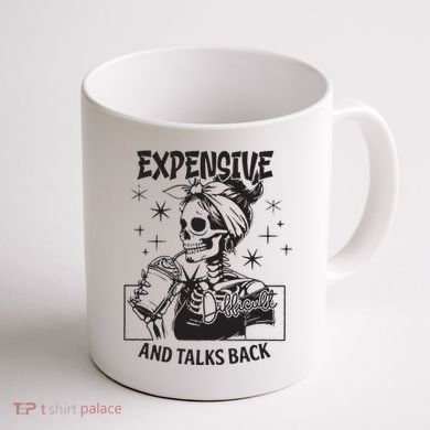 Expensive Difficult And Talks Back Coffee Mug back