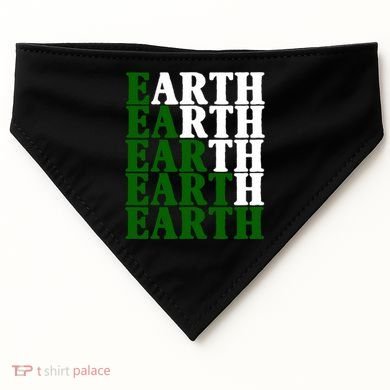 Earth Day Awareness USA-Made Doggie Bandana