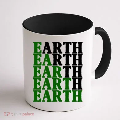 Earth Day Awareness Coffee Mug back