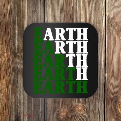 Earth Day Awareness Coaster