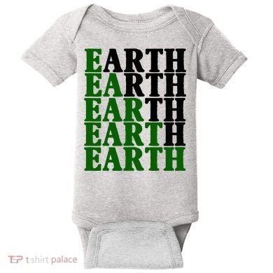 Earth Day Awareness Baby Bodysuit