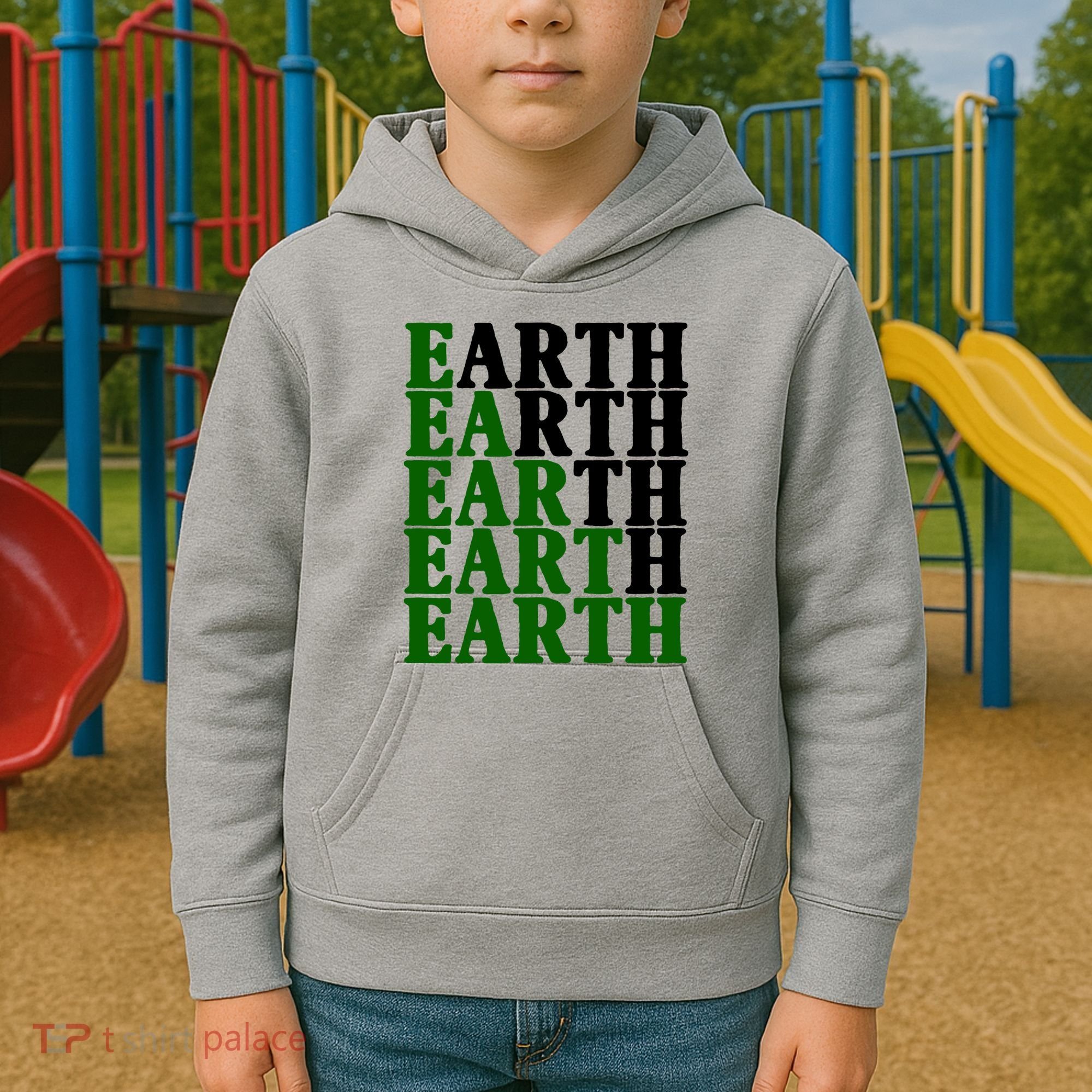 Earth Day Awareness Kids Hoodie