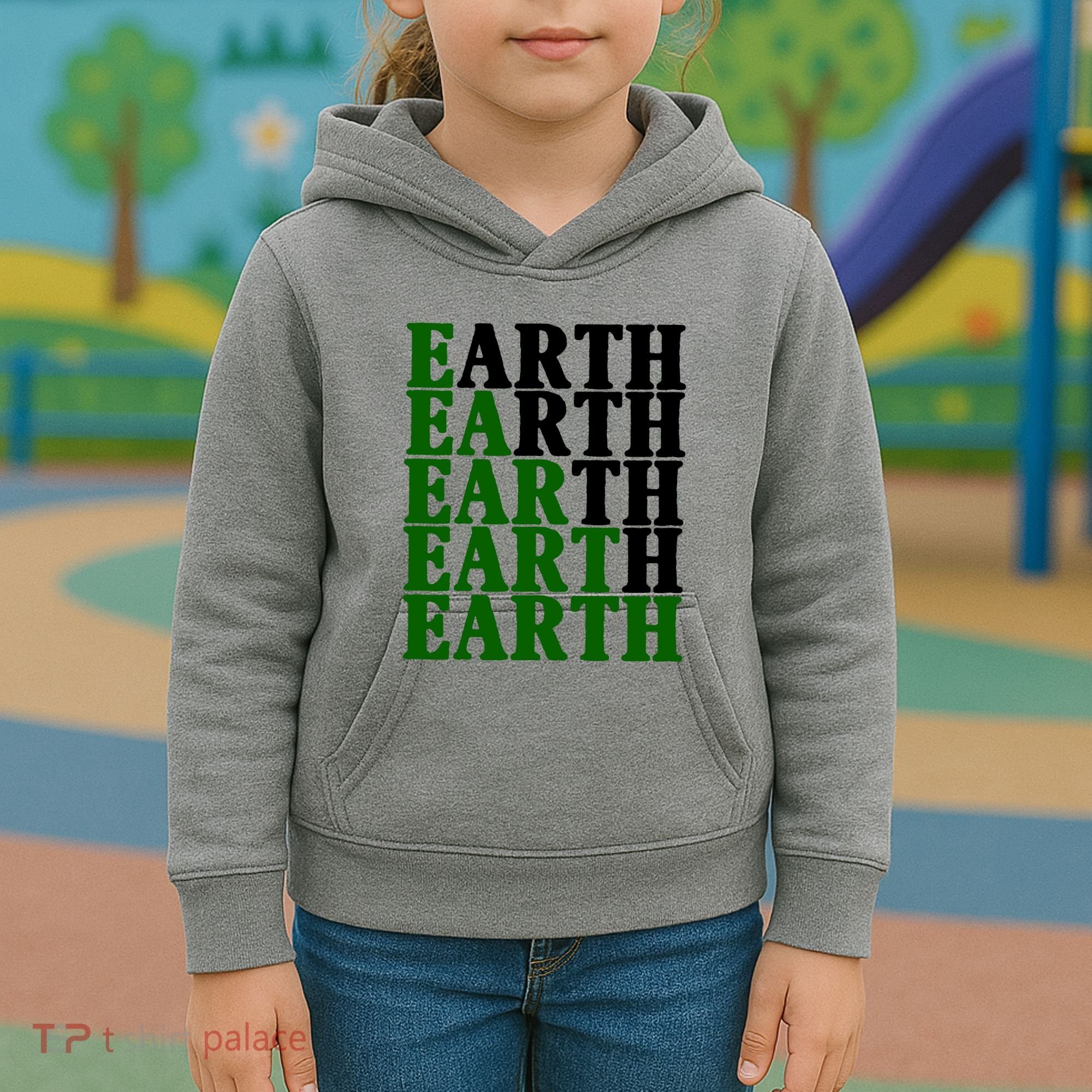 Earth Day Awareness Kids Hoodie