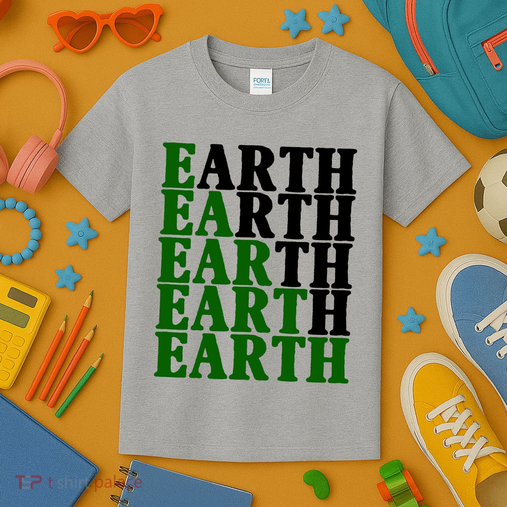 Earth Day Awareness Kids T-Shirt
