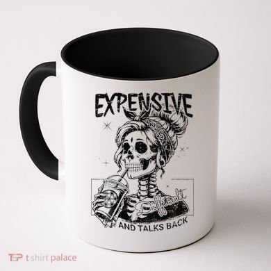 Expensive Difficult And Talks Back Mothers Day Skeleton Mom Coffee Mug
