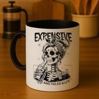 Expensive Difficult And Talks Back Mothers Day Skeleton Mom Coffee Mug thumb 4