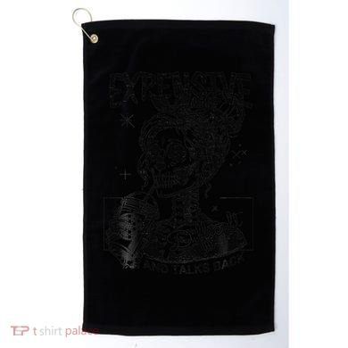 Expensive Difficult And Talks Back Mothers Day Skeleton Mom Golf Towel