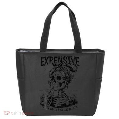 Expensive Difficult And Talks Back Mothers Day Skeleton Mom Tote Bag