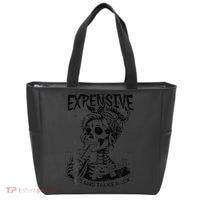 Expensive Difficult And Talks Back Mothers Day Skeleton Mom Tote Bag thumb 0