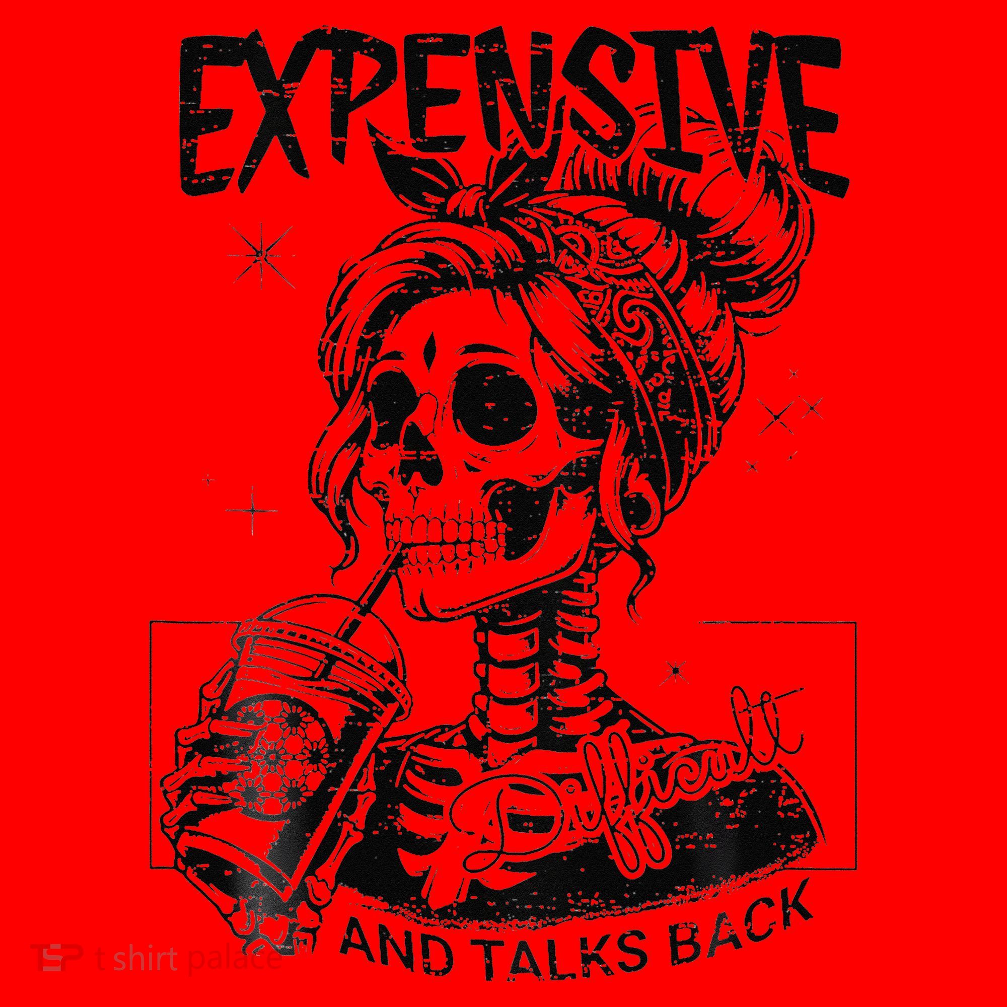 Expensive Difficult And Talks Back Mothers Day Skeleton Mom Santa Hat