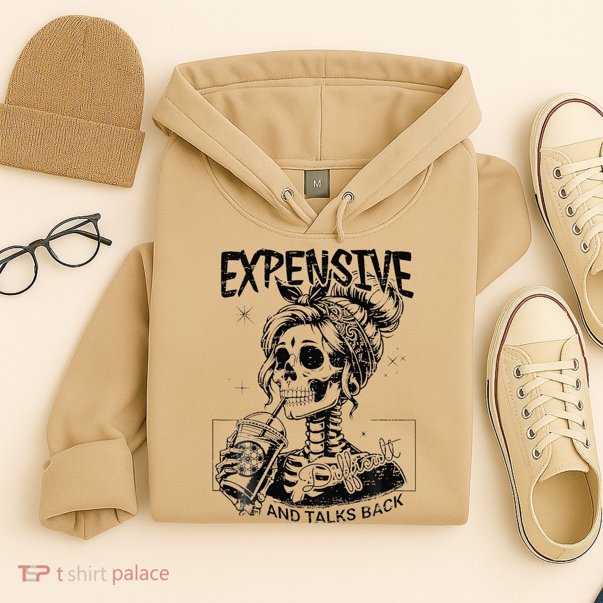 Expensive Difficult And Talks Back Mothers Day Skeleton Mom Hoodie