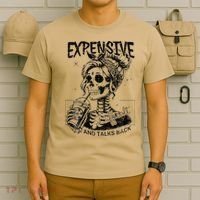 Expensive Difficult And Talks Back Mothers Day Skeleton Mom T-Shirt thumb 6
