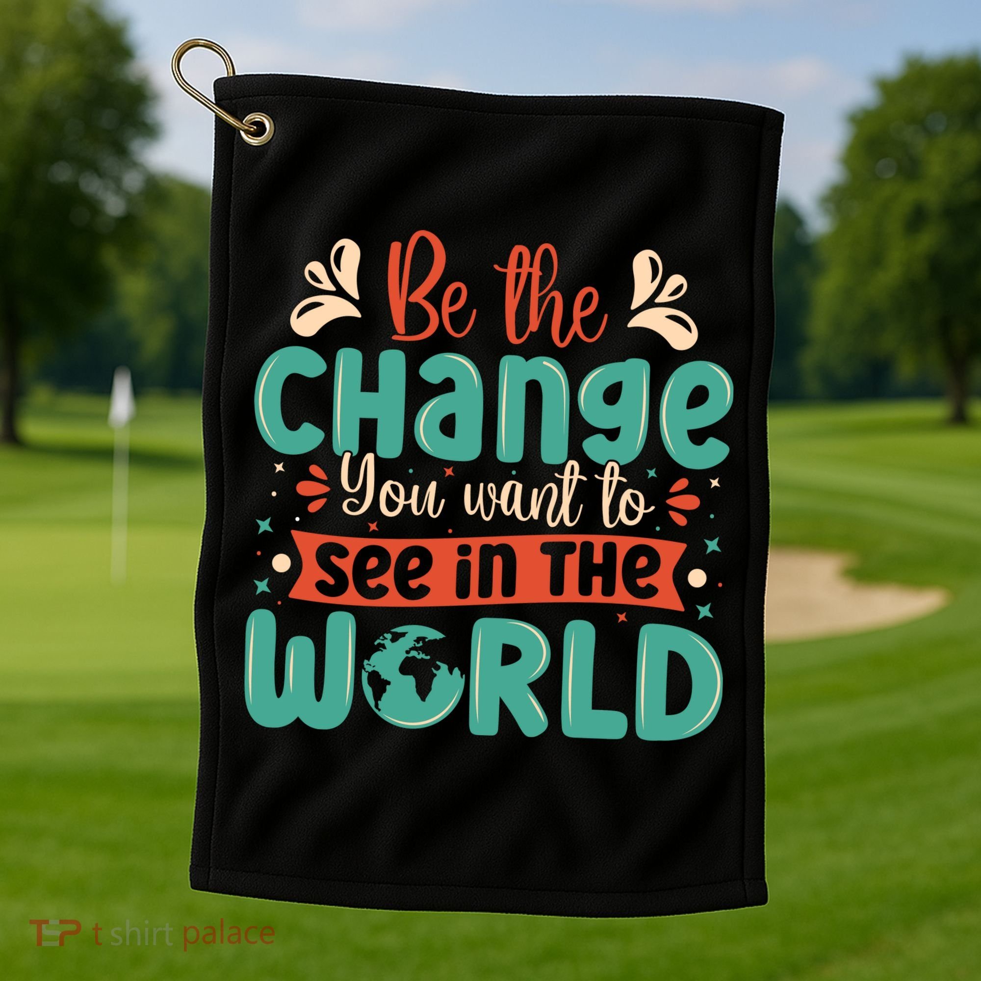 Earth Day Awareness 2024 Golf Towel