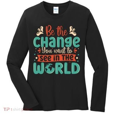 Earth Day Awareness 2024 Women's Long Sleeve Shirt
