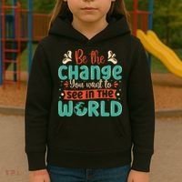 Earth Day Awareness 2024 Kids Hoodie thumb 3