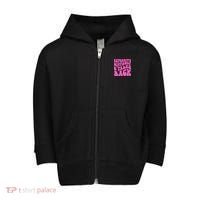 Expensive Difficult And Talks Back Retro Toddler Zip Fleece Hoodie thumb 0