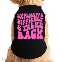 Expensive Difficult And Talks Back Retro Doggie Tank thumb 0