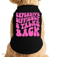 Expensive Difficult And Talks Back Retro Doggie Tank thumb 0