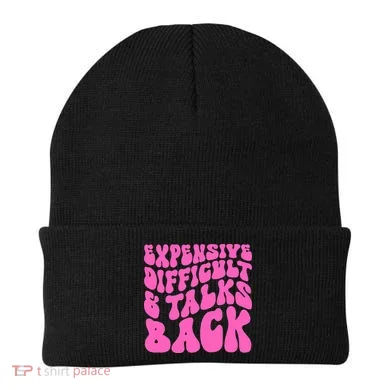 Expensive Difficult And Talks Back Retro Beanie