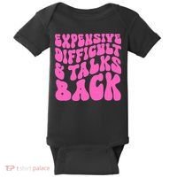 Expensive Difficult And Talks Back Retro Baby Bodysuit thumb 0