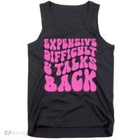 Expensive Difficult And Talks Back Retro Tank Top thumb 0