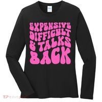 Expensive Difficult And Talks Back Retro Women's Long Sleeve Shirt thumb 0
