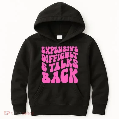 Expensive Difficult And Talks Back Retro Kids Hoodie