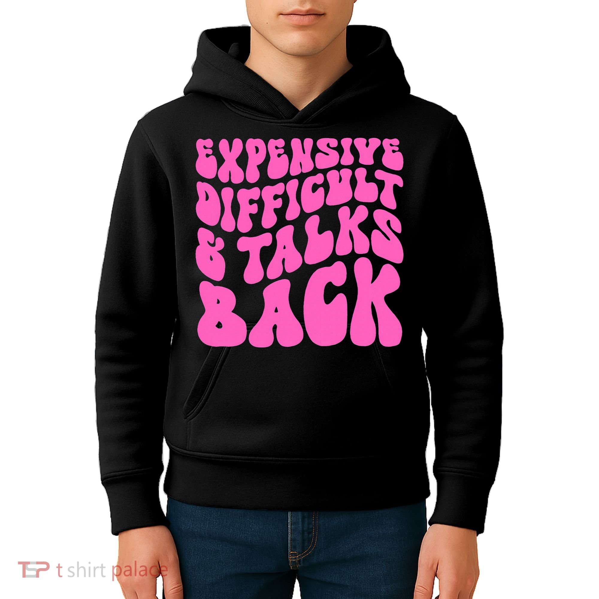Expensive Difficult And Talks Back Retro Kids Hoodie