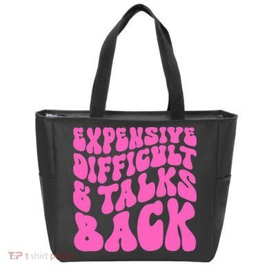 Expensive Difficult And Talks Back Retro Tote Bag