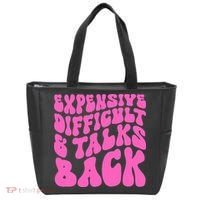 Expensive Difficult And Talks Back Retro Tote Bag thumb 0