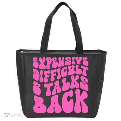 Expensive Difficult And Talks Back Retro Tote Bag