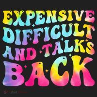Expensive Difficult and Talks Back Groovy Mothers' Day Women's Sweatshirt thumb 2