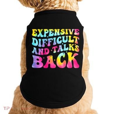 Expensive Difficult and Talks Back Groovy Mothers' Day Doggie Tank