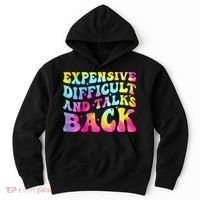Expensive Difficult and Talks Back Groovy Mothers' Day Hoodie thumb 0
