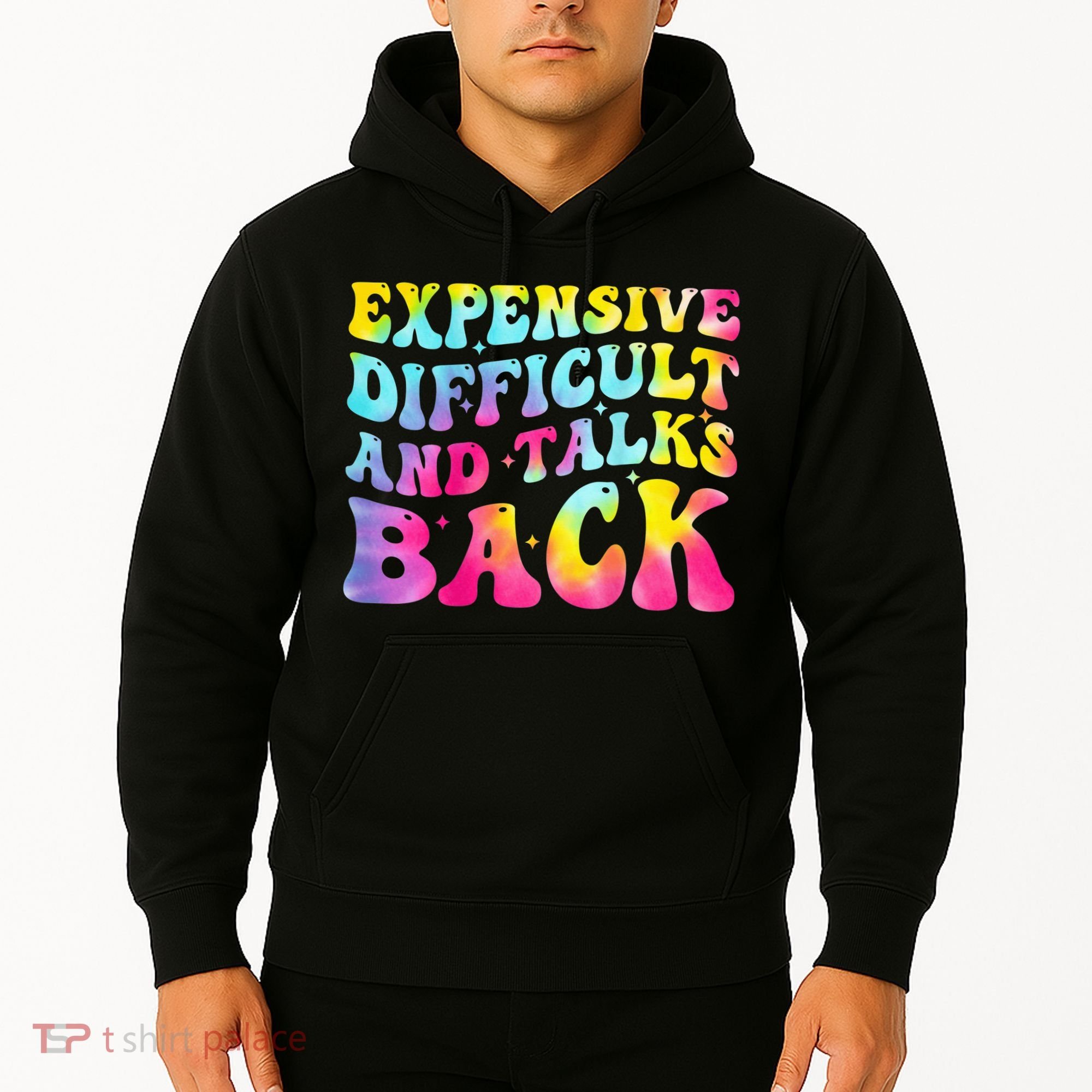 Expensive Difficult and Talks Back Groovy Mothers' Day Hoodie