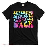 Expensive Difficult and Talks Back Groovy Mothers' Day T-Shirt thumb 0