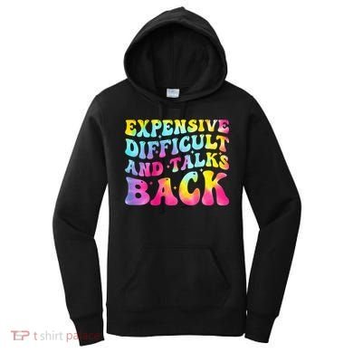 Expensive Difficult and Talks Back Groovy Mothers' Day Women's Hoodie