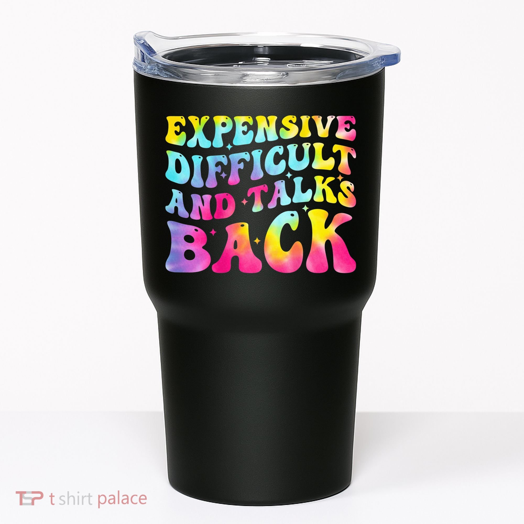 Expensive Difficult and Talks Back Groovy Mothers' Day Tumbler