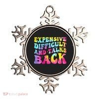 Expensive Difficult and Talks Back Groovy Mothers' Day Ornament thumb 0