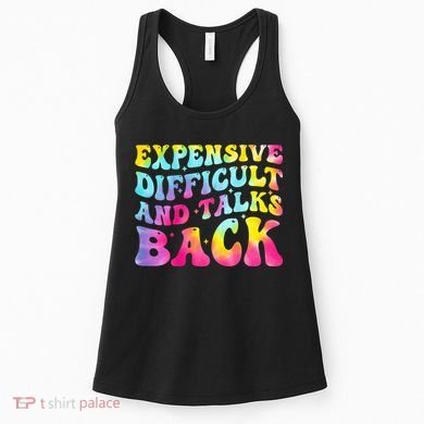 Expensive Difficult and Talks Back Groovy Mothers' Day Women's Tank Top
