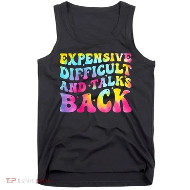 Expensive Difficult and Talks Back Groovy Mothers' Day Tank Top