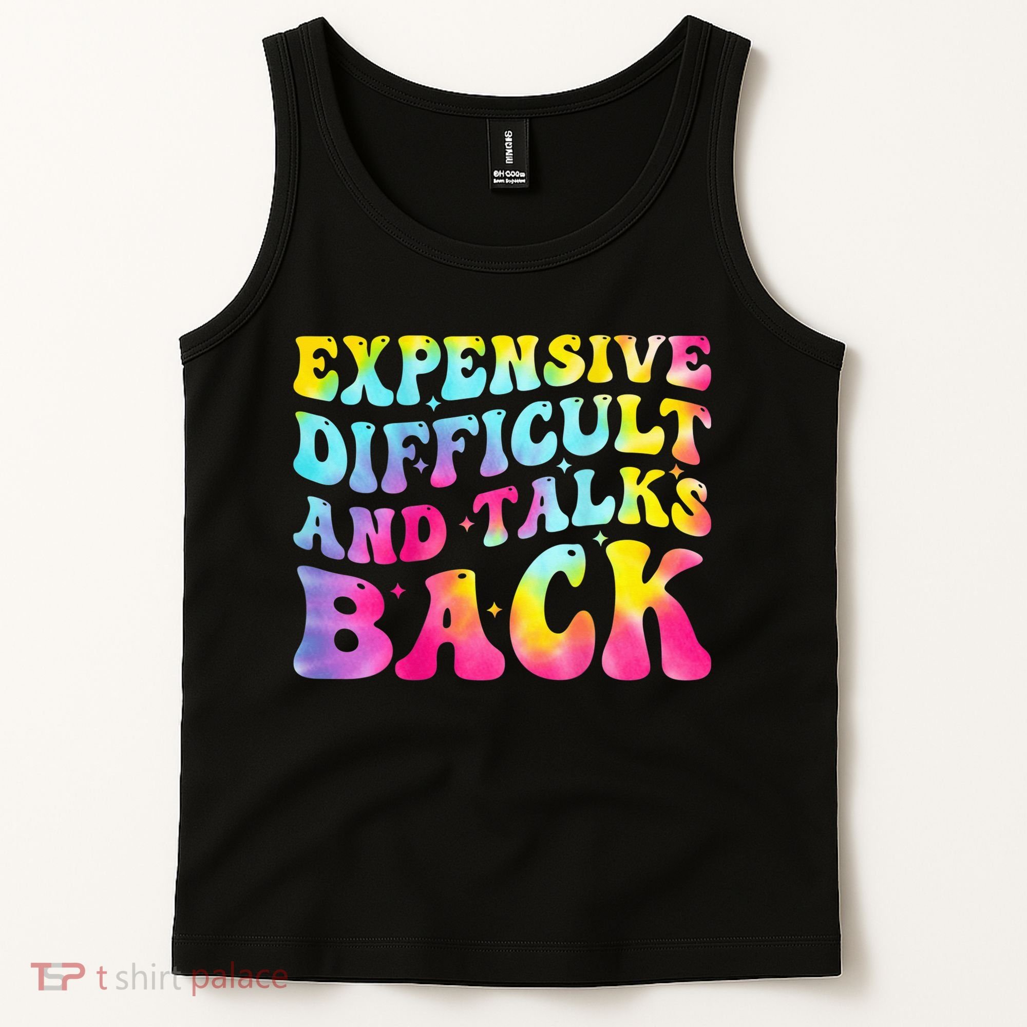 Expensive Difficult and Talks Back Groovy Mothers' Day Tank Top
