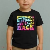 Expensive Difficult and Talks Back Groovy Mothers' Day Toddler T-Shirt thumb 2