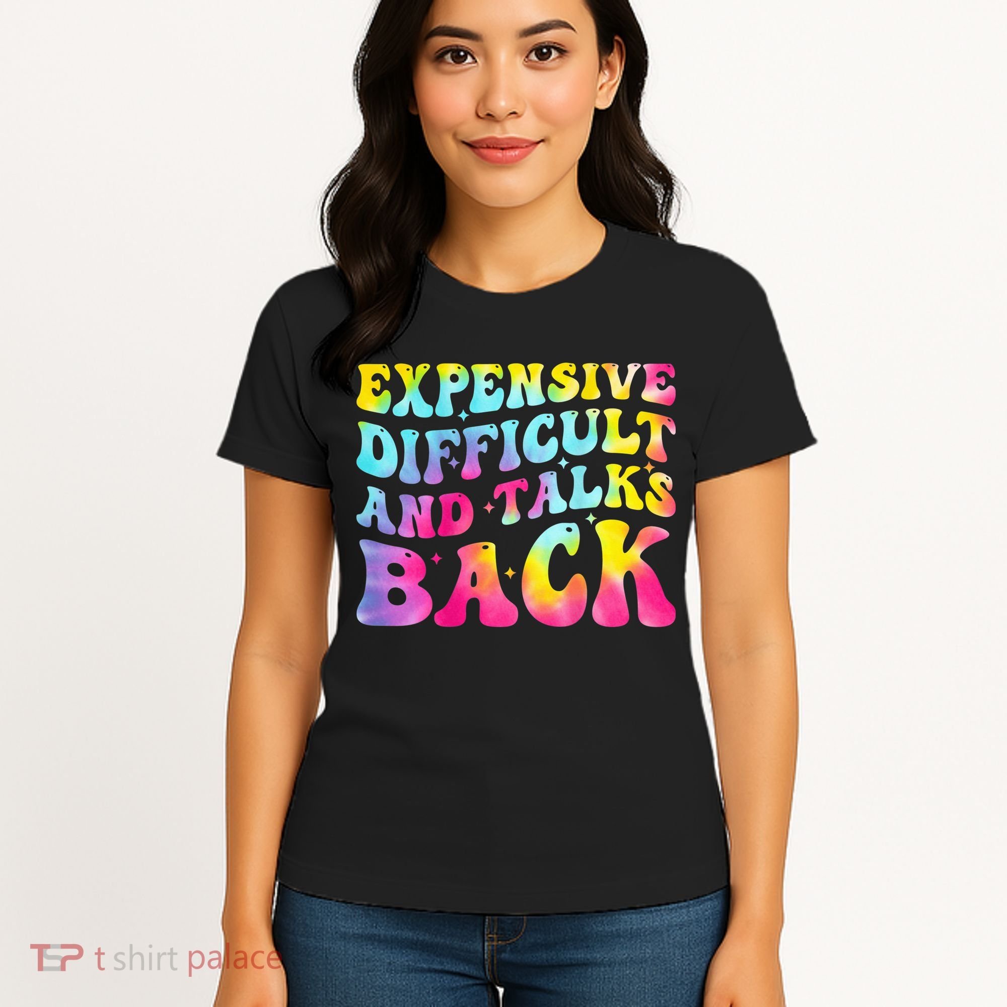 Expensive Difficult and Talks Back Groovy Mothers' Day Women's T-Shirt