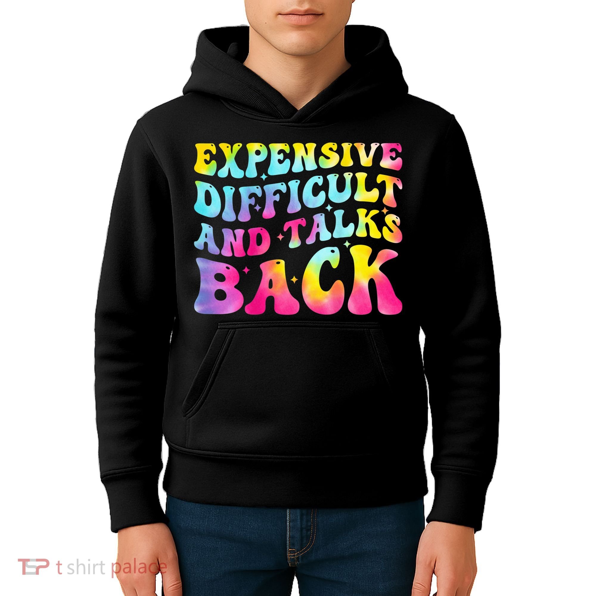 Expensive Difficult and Talks Back Groovy Mothers' Day Kids Hoodie